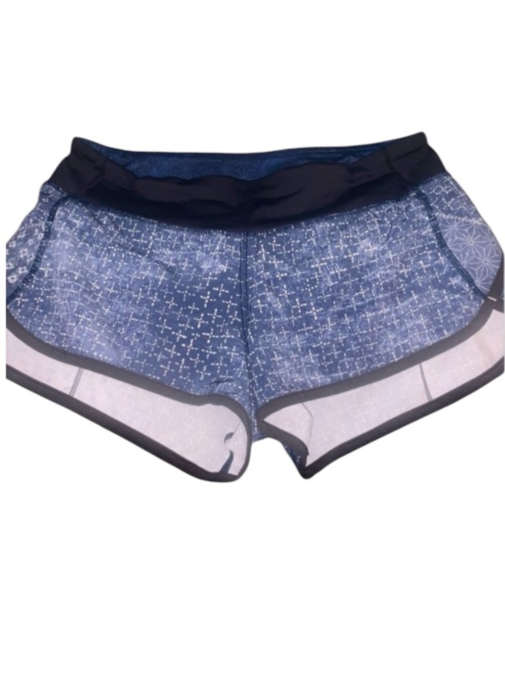Lululemon Run: Speed Short Sashimi Exploded Sashico Cross Inkwell Ghost/Black